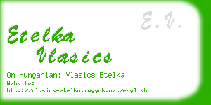 etelka vlasics business card